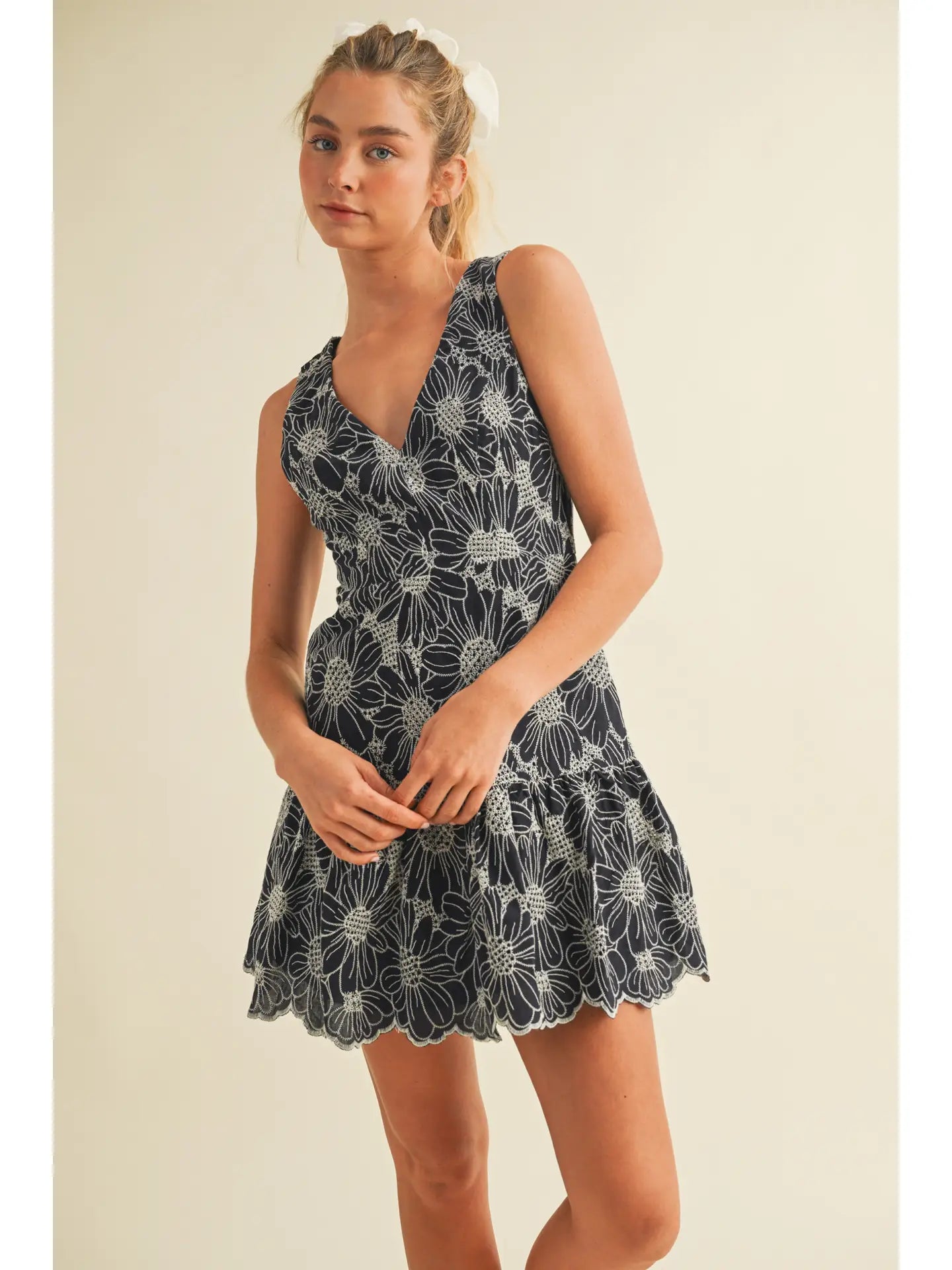 DIANA EMBROIDERED DRESS