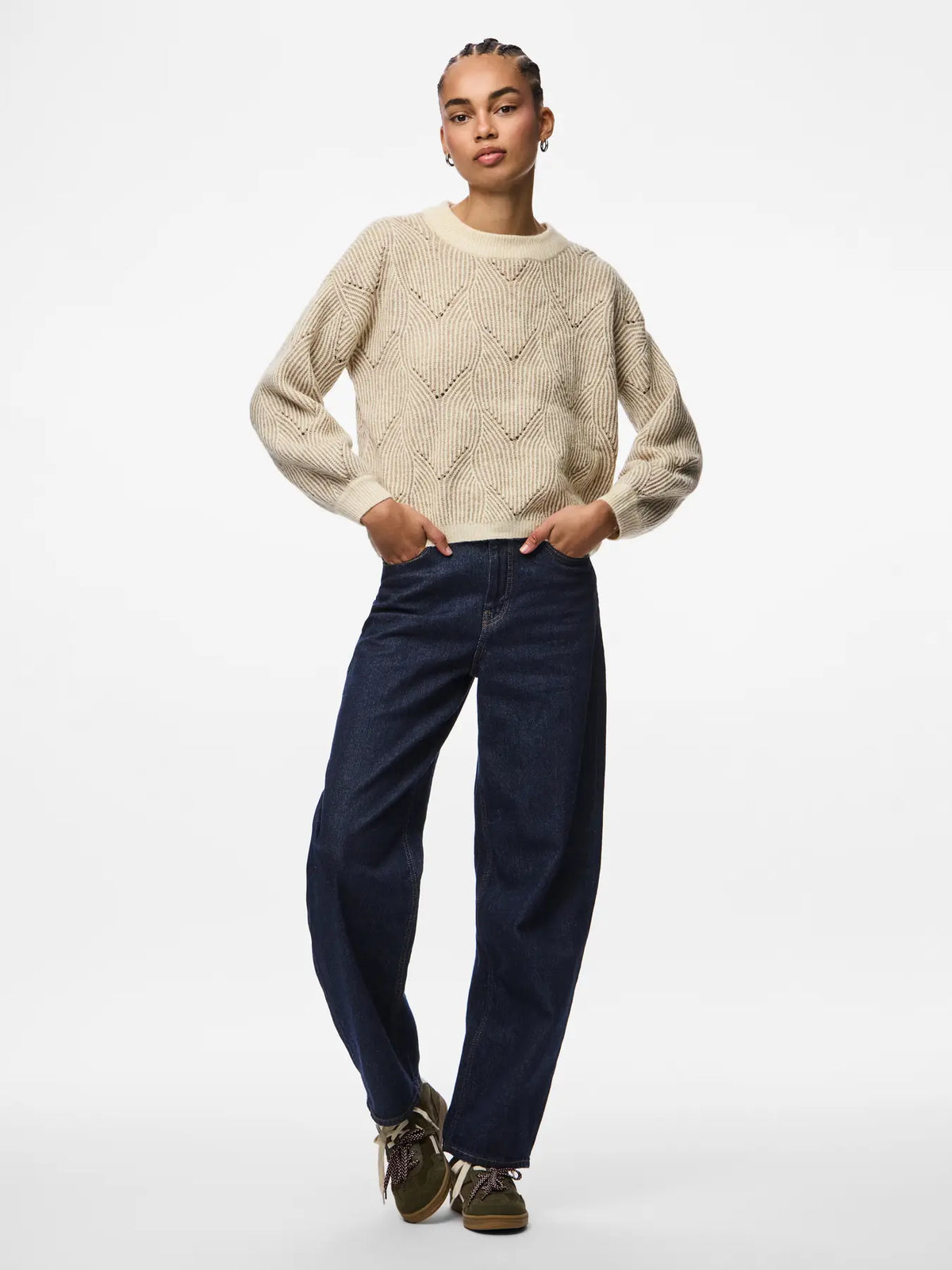 PC JENNA O-NECK KNIT SWEATER