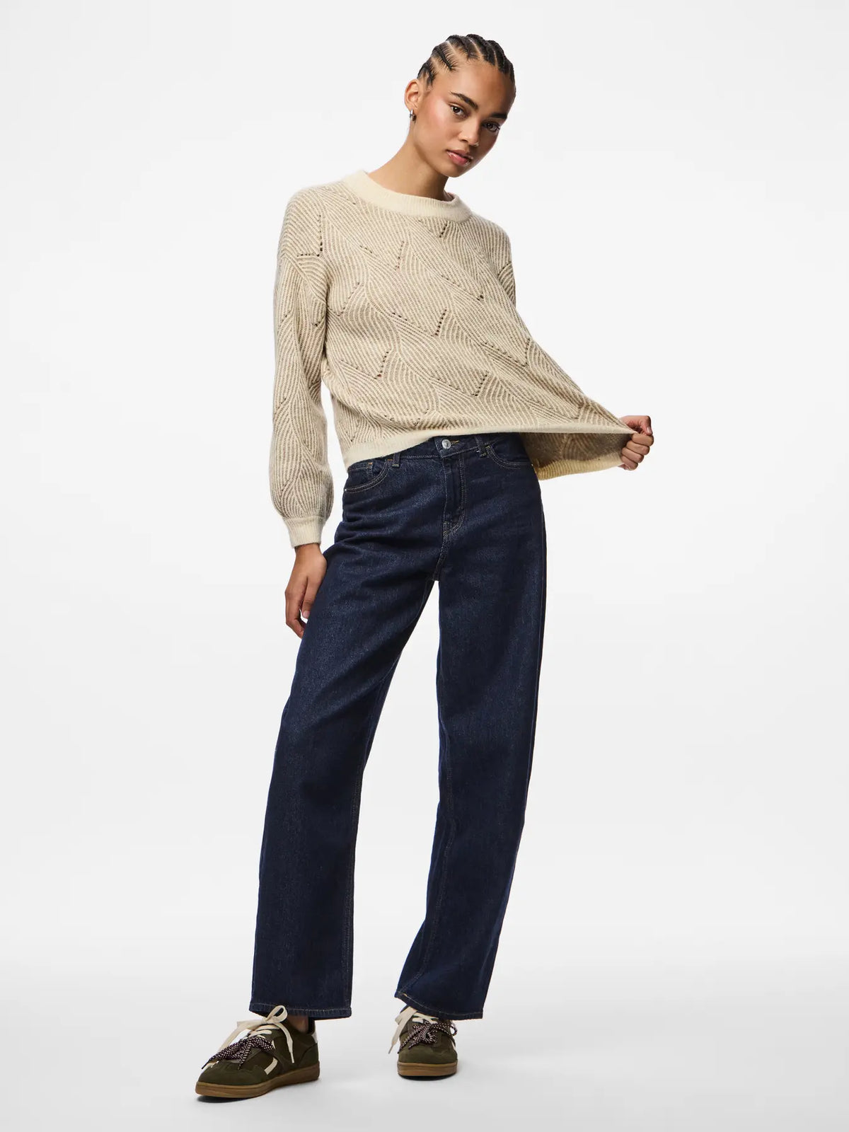 PC JENNA O-NECK KNIT SWEATER