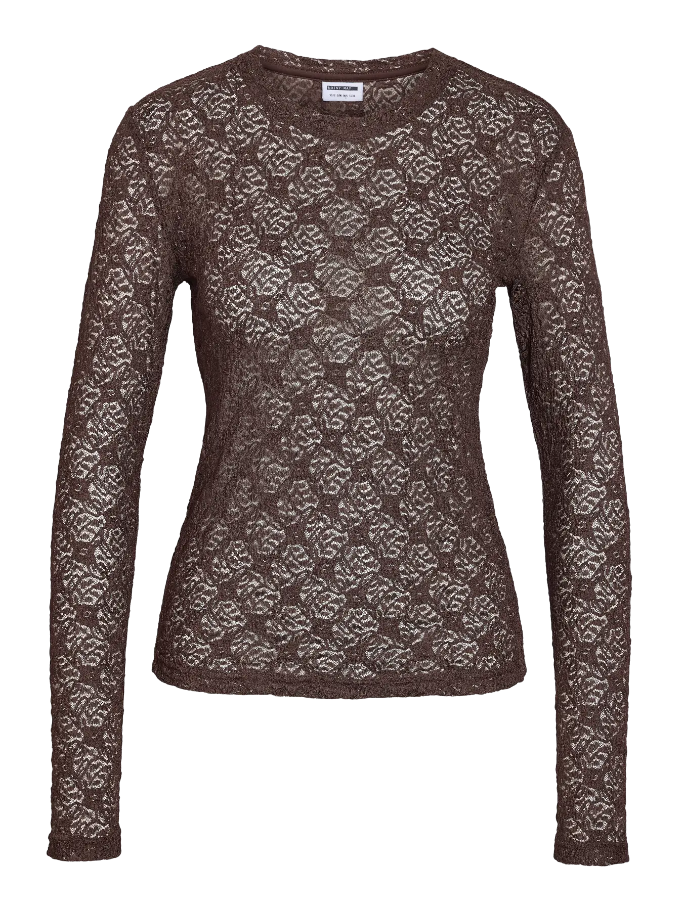NM JUDITH LACE TOP | BLACK, WHITE & BROWN